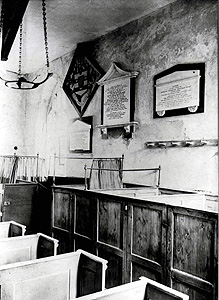 Box pews in the church before restoration [Z50/65/1]